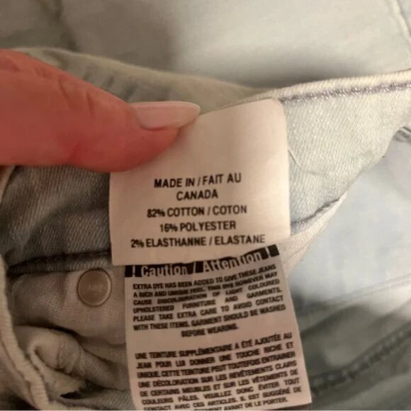 Second Yoga Womens Denim Jeans 27 Light Blue Skinny 5 Pockets Canada - Picture 6 of 7